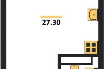Фото №1: Студия 27 м² - Краснодар, мкр. Прикубанский внутригородской округ, 