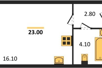 Фото №1: Студия 23 м² - Краснодар, мкр. Прикубанский внутригородской округ, 
