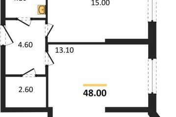Фото №1: 2-комнатная квартира 48 м² - Краснодар, мкр. Прикубанский внутригородской округ, 