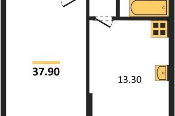 Фото №1: 1-комнатная квартира 37 м² - Краснодар, мкр. Прикубанский внутригородской округ, 