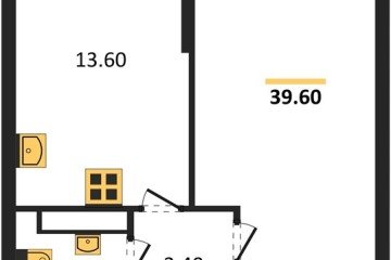 Фото №1: 1-комнатная квартира 39 м² - Краснодар, мкр. Прикубанский внутригородской округ, 