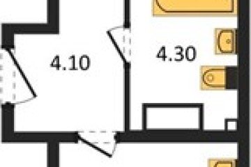 Фото №1: 1-комнатная квартира 44 м² - Краснодар, мкр. Прикубанский внутригородской округ, 