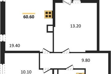 Фото №1: 2-комнатная квартира 60 м² - Краснодар, мкр. Прикубанский внутригородской округ, 