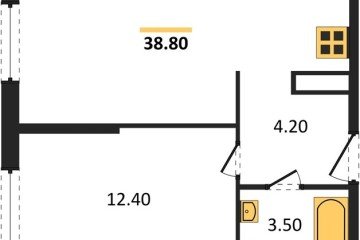 Фото №1: 1-комнатная квартира 38 м² - Краснодар, мкр. Прикубанский внутригородской округ, 