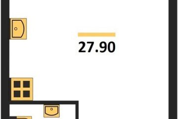 Фото №1: Студия 27 м² - Краснодар, мкр. жилой комплекс Самолёт-6, 
