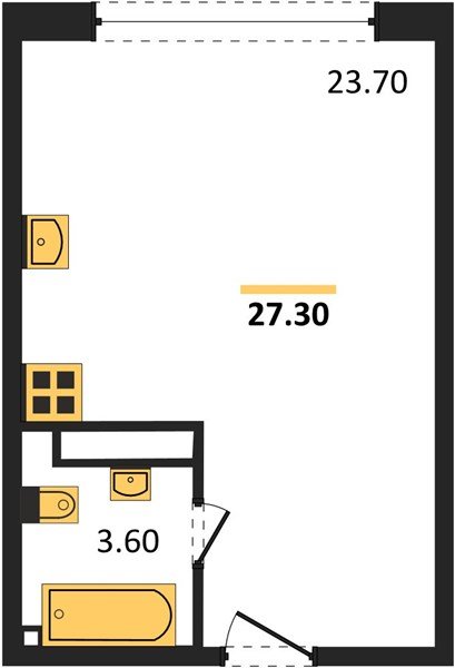 Фото №1: Студия 27 м² - Краснодар, Прикубанский внутригородской округ, мкр. жилой комплекс Самолёт-6
