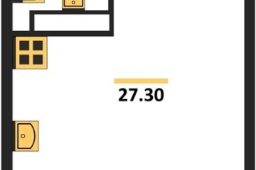 Фото №1: Студия 27 м² - Краснодар, мкр. жилой комплекс Самолёт-6, 