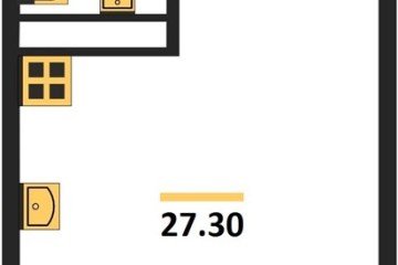 Фото №1: Студия 27 м² - Краснодар, мкр. жилой комплекс Самолёт-6, 