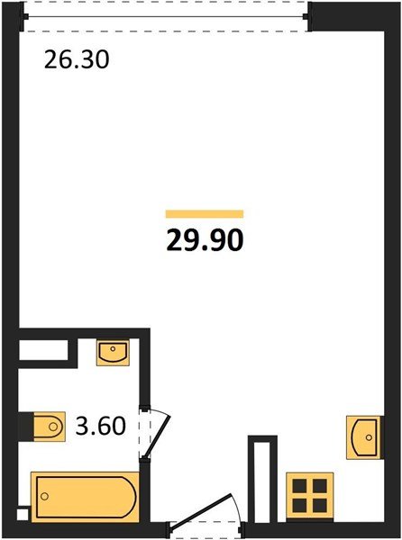 Фото №1: Студия 30 м² - Краснодар, Прикубанский внутригородской округ, мкр. жилой комплекс Самолёт-6