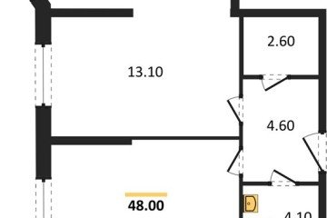 Фото №1: 2-комнатная квартира 48 м² - Краснодар, мкр. жилой комплекс Самолёт-6, 