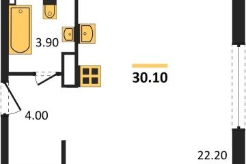 Фото №1: Студия 30 м² - Краснодар, мкр. жилой комплекс Самолёт-6, 