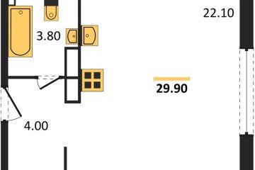 Фото №1: Студия 30 м² - Краснодар, мкр. жилой комплекс Самолёт-6, 