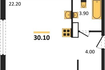 Фото №1: Студия 30 м² - Краснодар, мкр. Прикубанский внутригородской округ, 