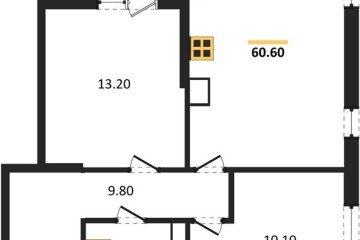 Фото №1: 2-комнатная квартира 60 м² - Краснодар, мкр. Прикубанский внутригородской округ, 