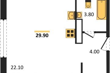 Фото №1: Студия 30 м² - Краснодар, мкр. Прикубанский внутригородской округ, 