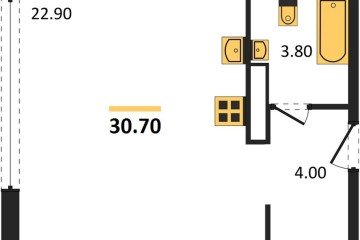 Фото №1: Студия 30 м² - Краснодар, мкр. Прикубанский внутригородской округ, 