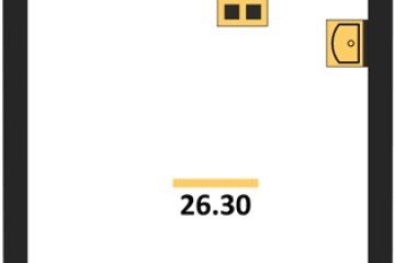 Фото №1: Студия 26 м² - Краснодар, мкр. Прикубанский внутригородской округ, 