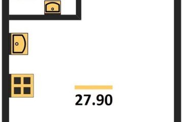 Фото №1: Студия 27 м² - Краснодар, мкр. жилой комплекс Самолёт-6, 