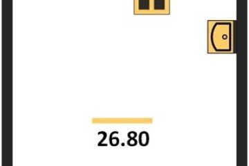 Фото №1: Студия 26 м² - Краснодар, мкр. жилой комплекс Самолёт-6, 
