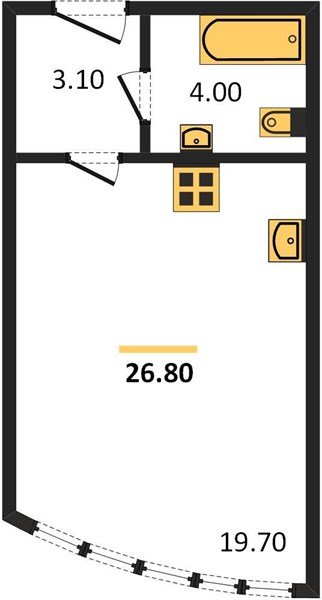 Фото №1: Студия 26 м² - Краснодар, Прикубанский внутригородской округ, мкр. жилой комплекс Самолёт-6