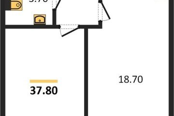 Фото №1: 1-комнатная квартира 37 м² - Краснодар, мкр. жилой комплекс Самолёт-6, 