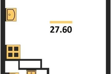 Фото №1: Студия 27 м² - Краснодар, мкр. жилой комплекс Самолёт-6, 