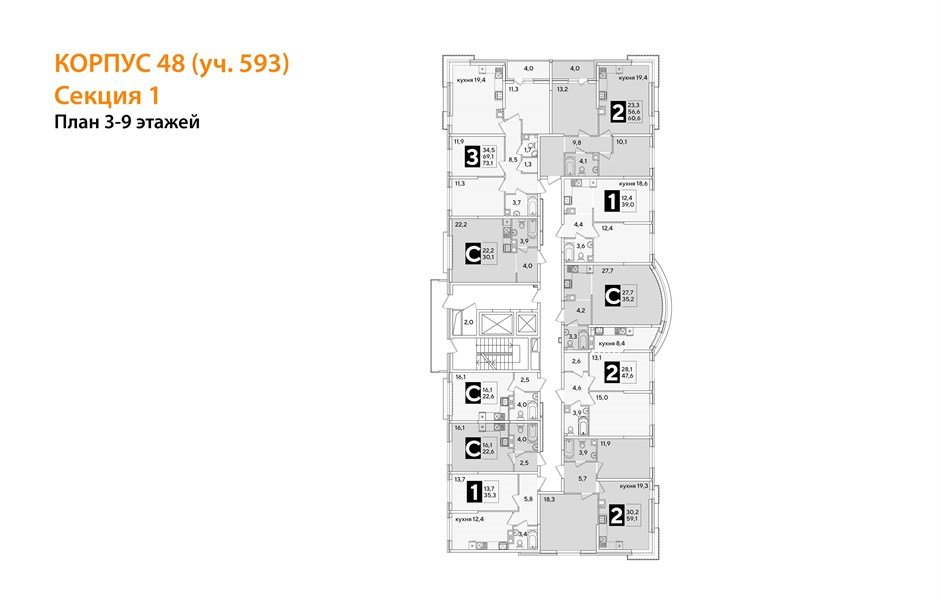 Фото №8: Студия 30 м² - Краснодар, Прикубанский внутригородской округ, мкр. жилой комплекс Самолёт-6