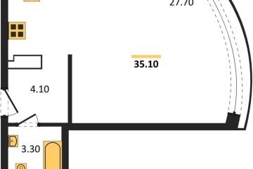 Фото №1: Студия 35 м² - Краснодар, мкр. жилой комплекс Самолёт-6, 