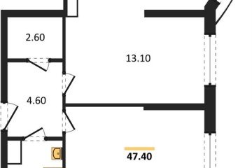 Фото №1: 2-комнатная квартира 47 м² - Краснодар, мкр. жилой комплекс Самолёт-6, 