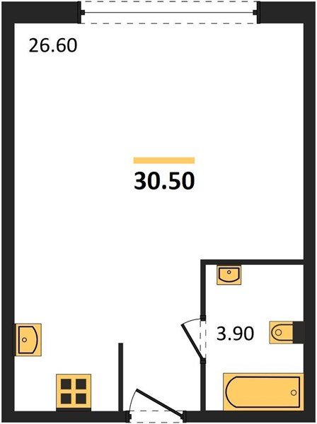 Фото №1: Студия 30 м² - Краснодар, Прикубанский внутригородской округ, мкр. жилой комплекс Самолёт-6