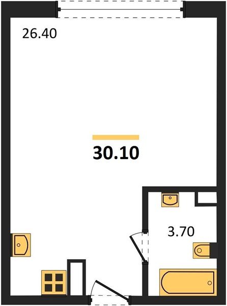 Фото №1: Студия 30 м² - Краснодар, Прикубанский внутригородской округ, мкр. жилой комплекс Самолёт-6