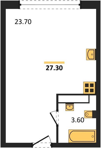 Фото №1: Студия 27 м² - Краснодар, Прикубанский внутригородской округ, мкр. жилой комплекс Самолёт-6