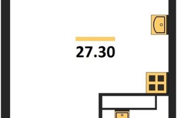 Фото №1: Студия 27 м² - Краснодар, мкр. жилой комплекс Самолёт-6, 