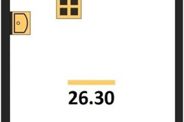Фото №1: Студия 26 м² - Краснодар, мкр. жилой комплекс Самолёт-6, 