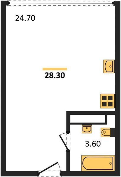 Фото №1: Студия 28 м² - Краснодар, Прикубанский внутригородской округ, мкр. жилой комплекс Самолёт-6