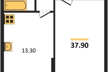 Фото №1: 1-комнатная квартира 37 м² - Краснодар, мкр. жилой комплекс Самолёт-6, 