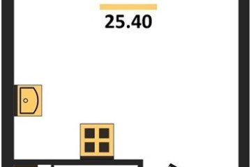 Фото №1: Студия 25 м² - Краснодар, мкр. жилой комплекс Самолёт-6, 