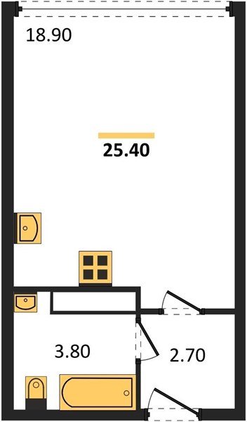 Фото №1: Студия 25 м² - Краснодар, Прикубанский внутригородской округ, мкр. жилой комплекс Самолёт-6