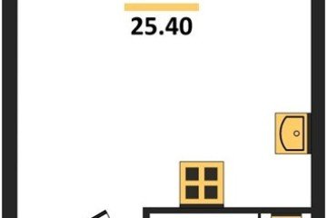Фото №1: Студия 25 м² - Краснодар, мкр. жилой комплекс Самолёт-6, 
