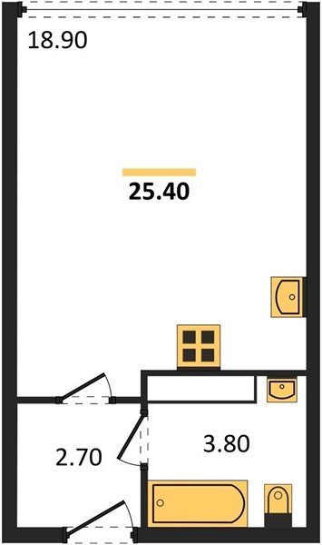 Фото №1: Студия 25 м² - Краснодар, Прикубанский внутригородской округ, мкр. жилой комплекс Самолёт-6