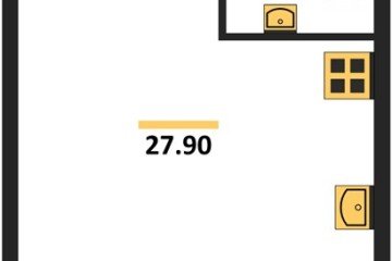 Фото №1: Студия 27 м² - Краснодар, мкр. жилой комплекс Самолёт-6, 