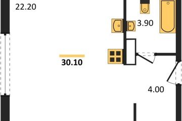Фото №1: Студия 30 м² - Краснодар, мкр. жилой комплекс Самолёт-6, 