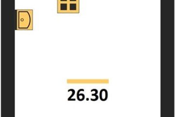 Фото №1: Студия 26 м² - Краснодар, мкр. жилой комплекс Самолёт-6, 