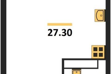 Фото №1: Студия 27 м² - Краснодар, мкр. жилой комплекс Самолёт-6, 