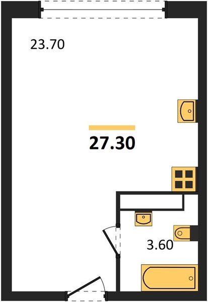 Фото №1: Студия 27 м² - Краснодар, Прикубанский внутригородской округ, мкр. жилой комплекс Самолёт-6