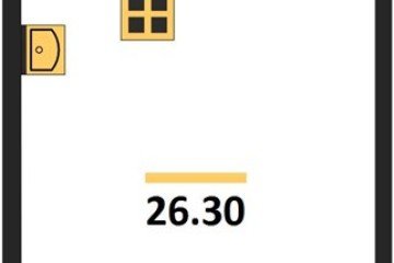 Фото №1: Студия 26 м² - Краснодар, мкр. жилой комплекс Самолёт-6, 