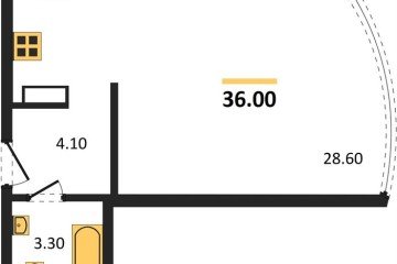 Фото №1: Студия 36 м² - Краснодар, мкр. жилой комплекс Самолёт-6, 