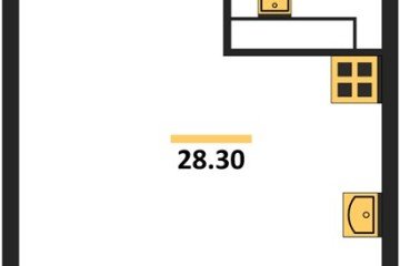 Фото №1: Студия 28 м² - Краснодар, мкр. жилой комплекс Самолёт-6, 