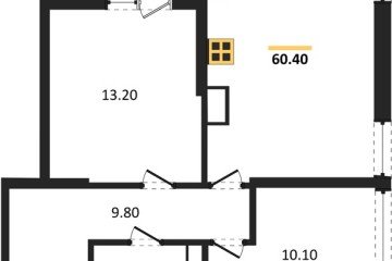 Фото №1: 2-комнатная квартира 60 м² - Краснодар, мкр. Прикубанский внутригородской округ, 