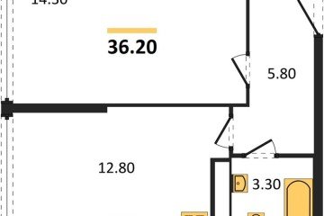 Фото №1: 1-комнатная квартира 36 м² - Краснодар, мкр. Прикубанский внутригородской округ, 